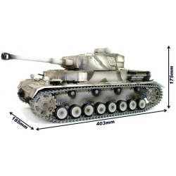 TAIGEN HAND PAINTED RC TANKS - METAL UPGRADE - PANZER IV - 360 TURRET