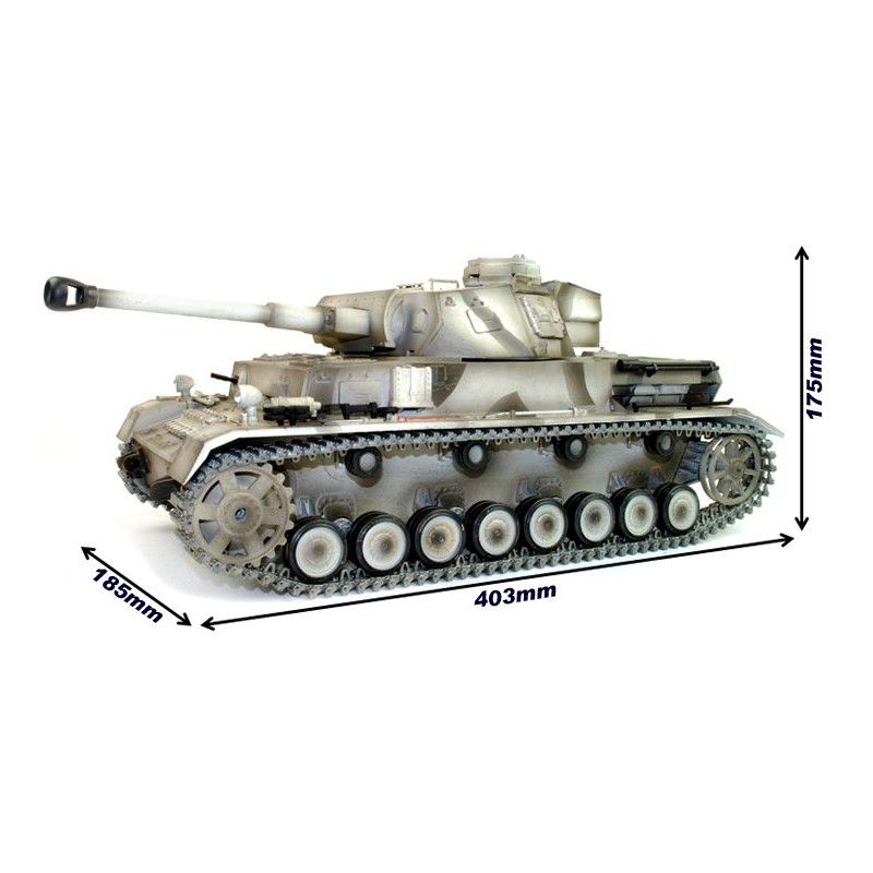 TAIGEN HAND PAINTED RC TANKS - METAL UPGRADE - PANZER IV - 360 TURRET