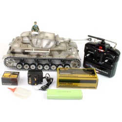 TAIGEN HAND PAINTED RC TANKS - METAL UPGRADE - PANZER IV - 360 TURRET