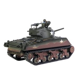 TAIGEN HAND PAINTED SHERMAN RC TANK - 360 TURRET AND METAL PARTS