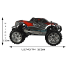 HSP 1/8TH SCALE 4WD OFF ROAD NITRO MONSTER RC TRUCK 2.4G - BLACK / RED