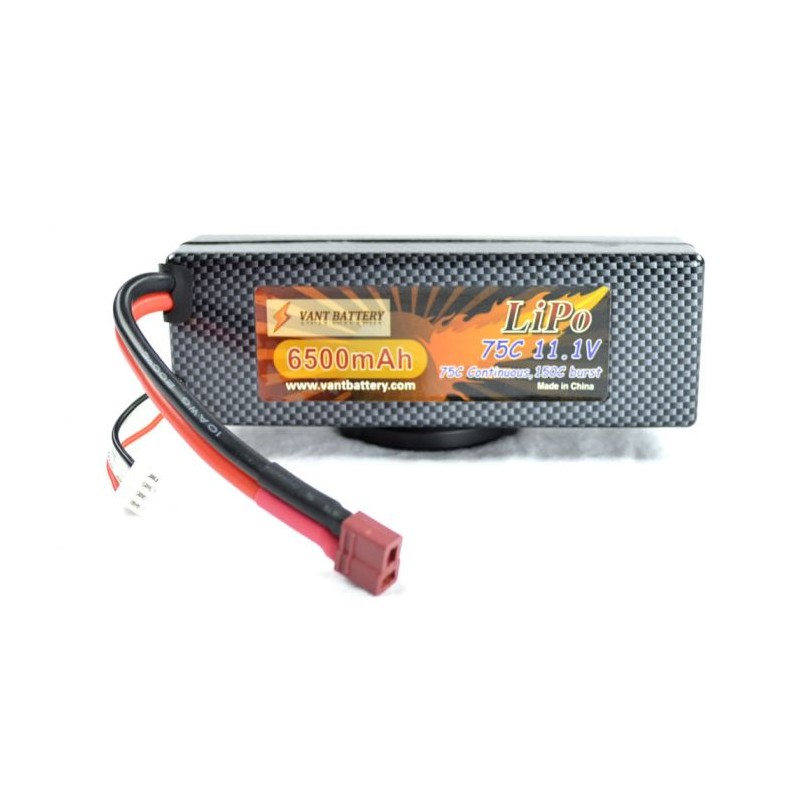 11.1V 6500MAH 75C HARD CASE LI-PO BATTERY WITH DEANS CONNECTOR