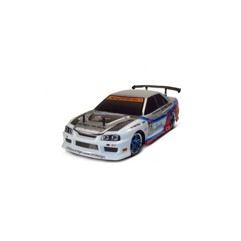 FLYING FISH -Silver- NISSAN SKYLINE ELECTRIC DRIFT RC CARS - 2.4GHZ