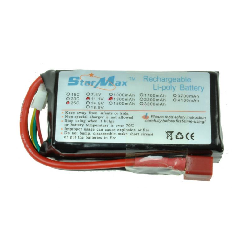 LI-PO BATTERY - 11.1V 1300MAH 25C