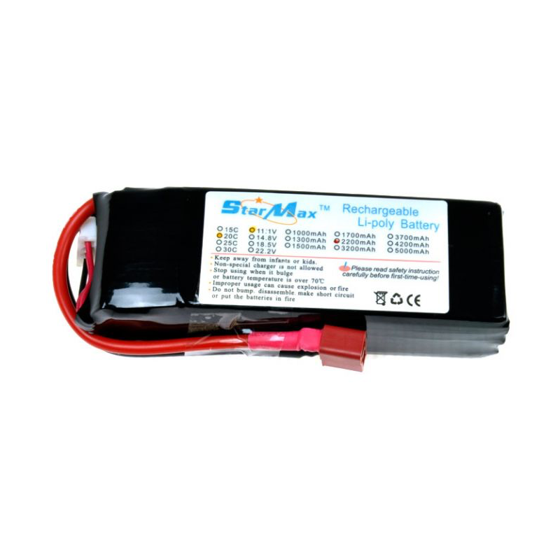 LIPO BATTERY - 14.8V 2200MAH 20C - 110X30X35