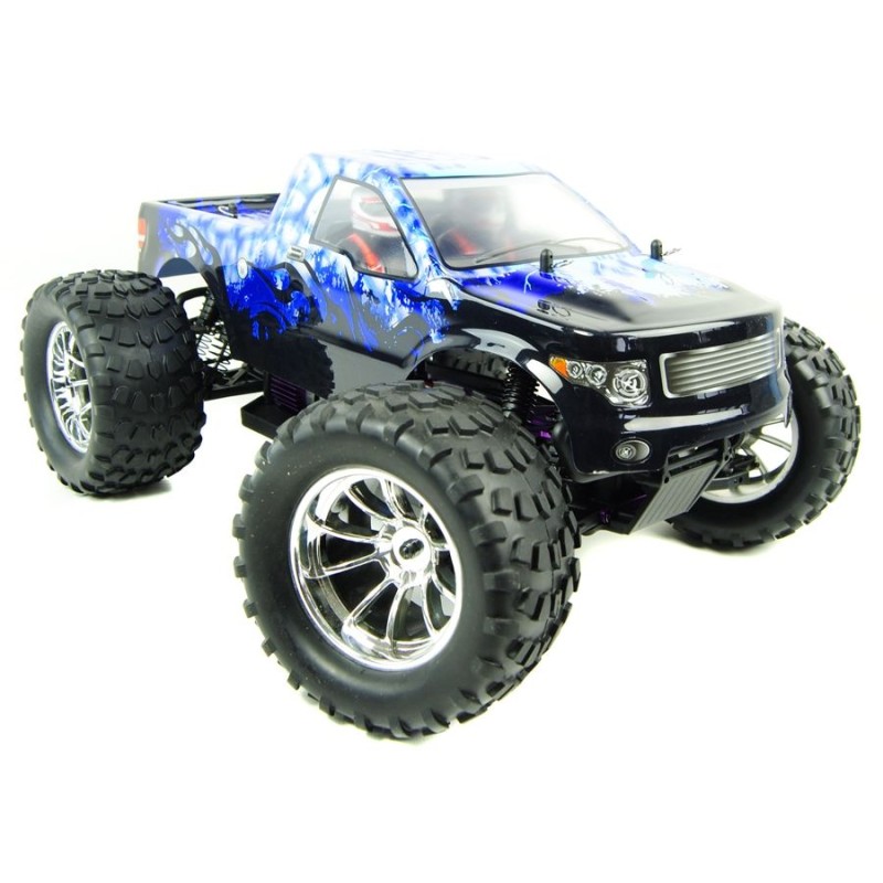 BUG CRUSHER ELECTRIC RC MONSTER TRUCK RTR - BLUE ICE